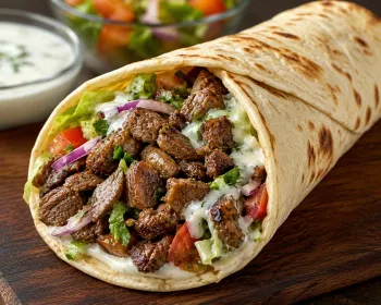 Chicken Kebab or Kefta Kabob or Lamb Kabob Sandwich