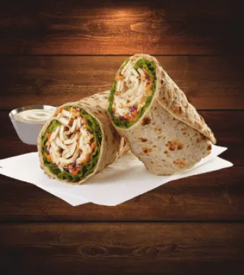 Chicken kebab sandwich